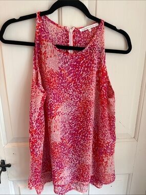 Violet & Claire Pink and Red Print Sleeveless Camisole